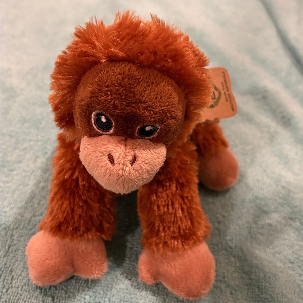 Soft and environmentally conscience stuffed orangutan. Eco nation by Aurora